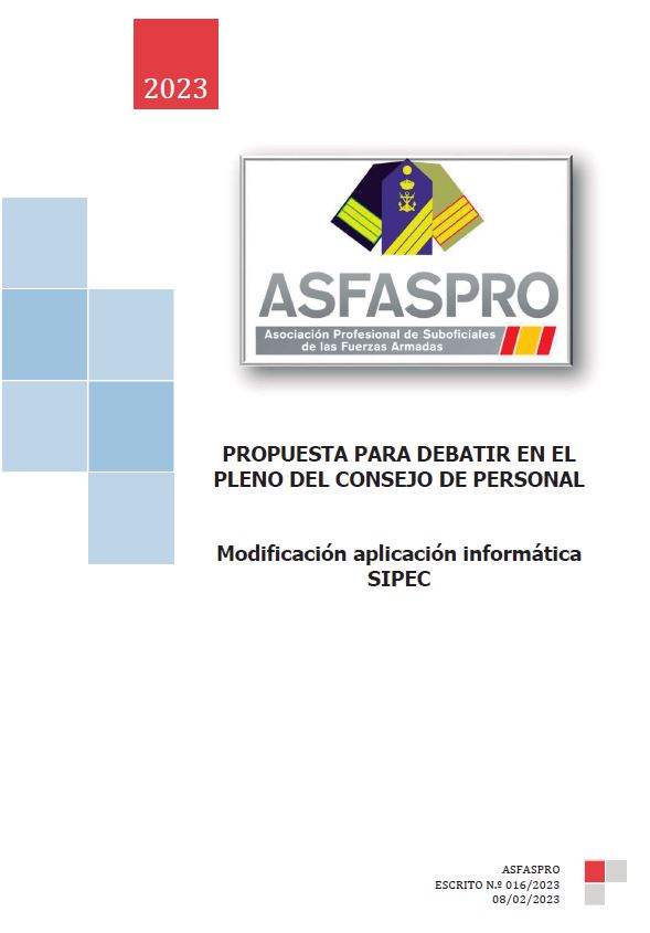 104.2022 Propuesta ASFASPRO modificación NIC 162 18 asignación destinos Armada