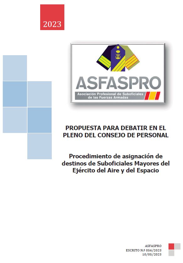 104.2022 Propuesta ASFASPRO modificación NIC 162 18 asignación destinos Armada