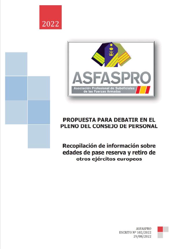 102.2022 Propuesta ASFASPRO Recopilación datos pase reserva y retiro Europa