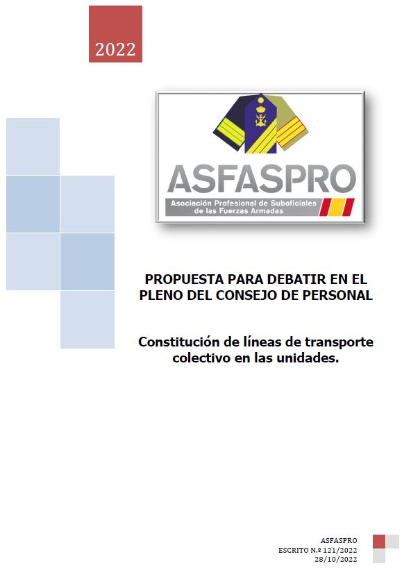 104.2022 Propuesta ASFASPRO modificación NIC 162 18 asignación destinos Armada