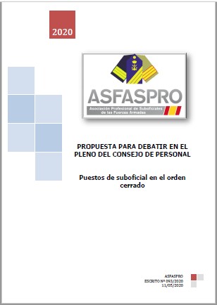 093 2020 Propuesta ASFASPRO orden cerrado suboficiales