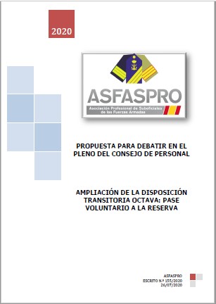 AMPLIACIÓN DE LA DISPOSICIÓN TRANSITORIA OCTAVA PASE VOLUNTARIO A LA RESERVA