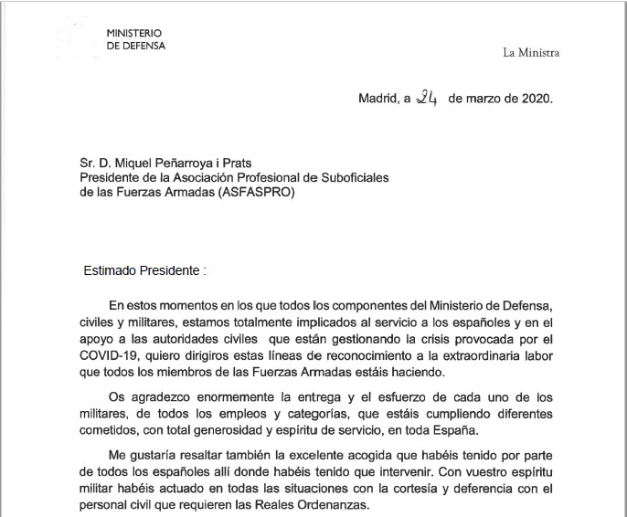 CARTA Ministra ASFASPRO 1