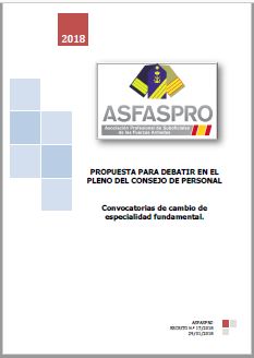 I17.2018 Propuesta ASFASPRO convocatorias cambio de especialidad