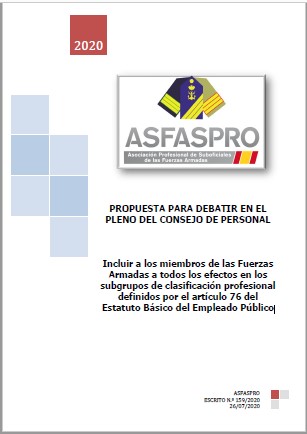 Incluir a los miembros de las Fuerzas Armadas a todos los efectos en los subgrupos de clasificación profesional definidos por el artículo 76 del Estatuto Básico del Empleado Público