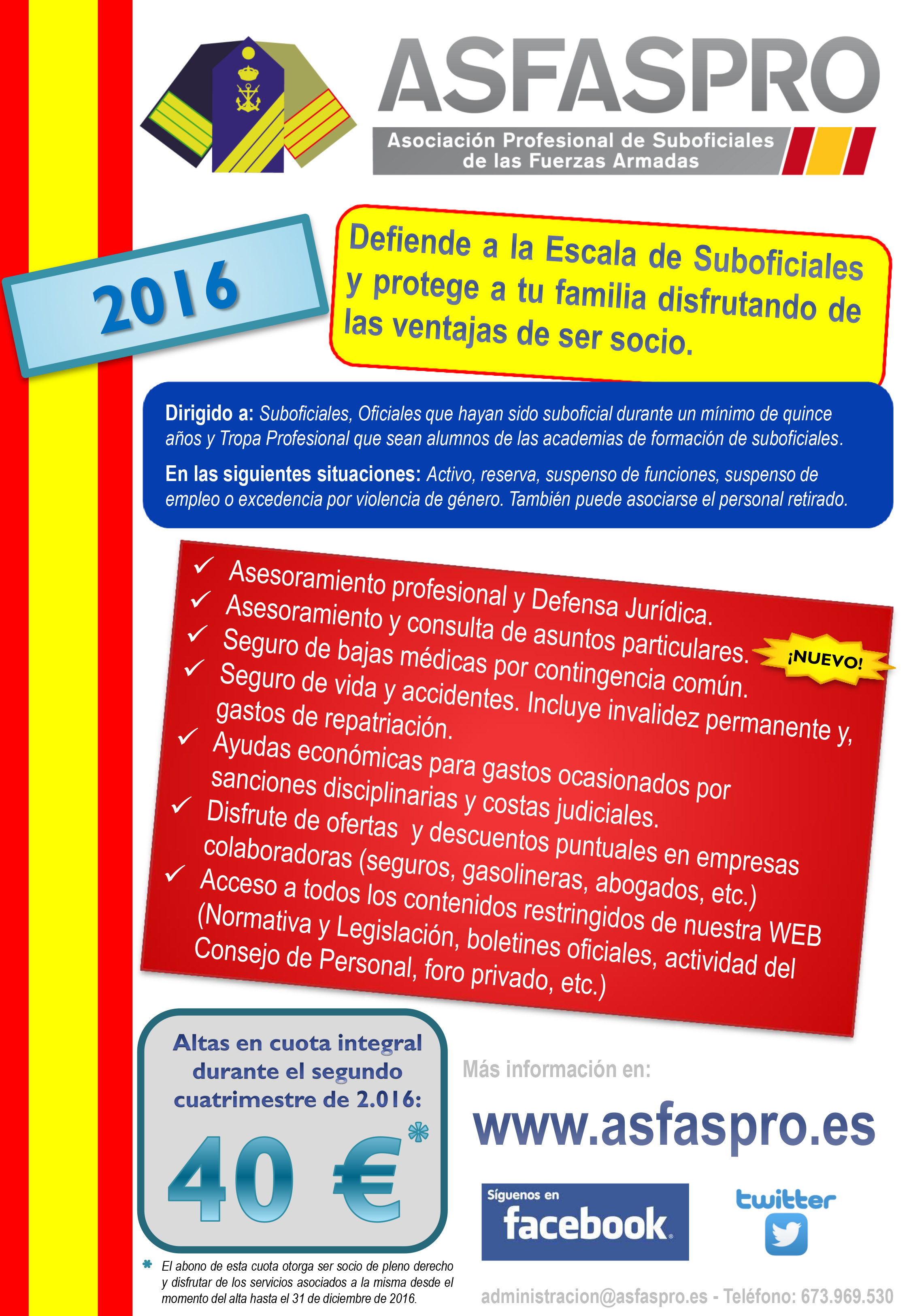 Oferta Asfaspro 2 cuatrimestre 2016