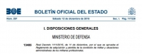 Reglamento de adquisición y pérdida de la condición de militar y situaciones administrativas de los militares profesionales. 