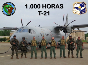 El Destacamento Mamba ha alcanzado el hito de 1.000 horas de vuelo en T.21, tras relevar al T.10 el pasado mes de octubre
