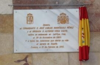 Zamora homenajea a sus dos 'hijos' miembros del CNI muertos en acto de servicio en Irak en 2003