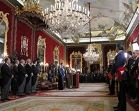 El Rey preside la Pascua Militar en el Palacio Real