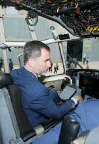 El Rey Felipe VI visita la Base Aérea de Zaragoza  
