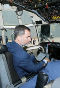 El Rey Felipe VI visita la Base Aérea de Zaragoza 