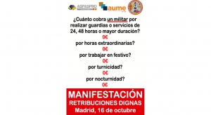 Manifestación: ¿Cuánto cobra un militar?