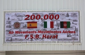 La Base de Apoyo Avanzado de Herat alcanza los 200.000 movimientos aéreos