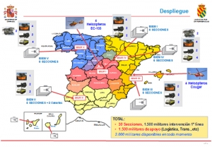 La UME intensifica el despliegue de medios ante la llegada de temporales