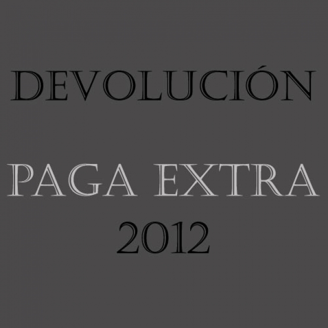 Cobro del resto de la paga extra de 2012