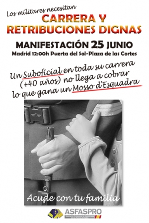 Manifestación el 25 de Junio