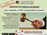 Nueva sentencia estimatoria ASFASPRO: el componente singular del complemento específico (CSCE) está ligado al puesto desempeñado, no al empleo